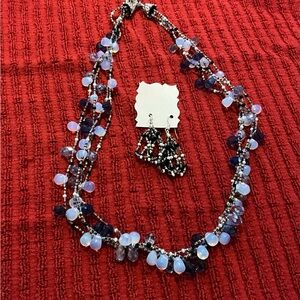 Necklace and earrings